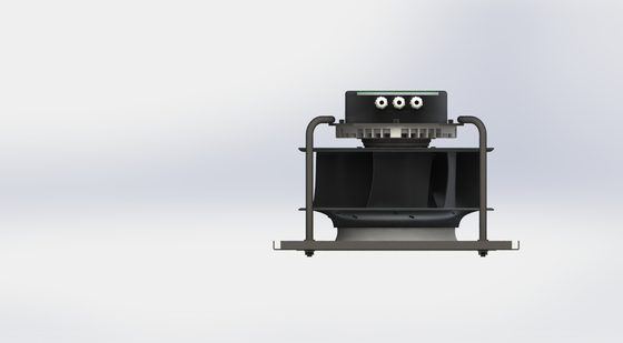 उच्च तापमान प्रतिरोध 60°C IP54 250 मिमी ब्लेड के साथ ईसी प्रशंसक