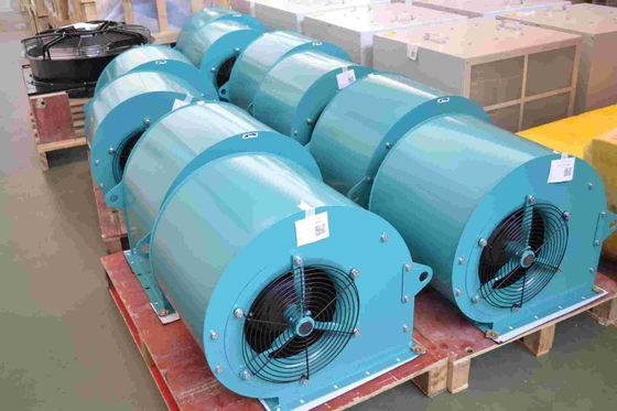 सिंगल फेज 1085rpm डबल इनलेट फॉरवर्ड सेंट्रीफ्यूगल फैन 9 इंच ब्लेड के साथ