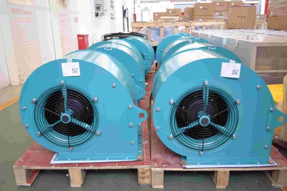 सिंगल फेज 1085rpm डबल इनलेट फॉरवर्ड सेंट्रीफ्यूगल फैन 9 इंच ब्लेड के साथ