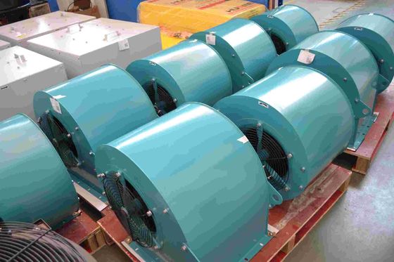 सिगल फेज 4 पोल डबल इनलेट 1160rpm फॉरवर्ड सेंट्रीफ्यूगल फैन 7 इंच ब्लेड के साथ